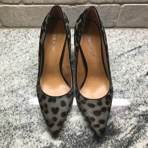 Nine West NW Jackpot Real Cow Fur Heels - Picture 4 of 8